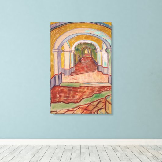 Corridor in the Asylum Canvas Afdruk (Insitu (Houten vloer))