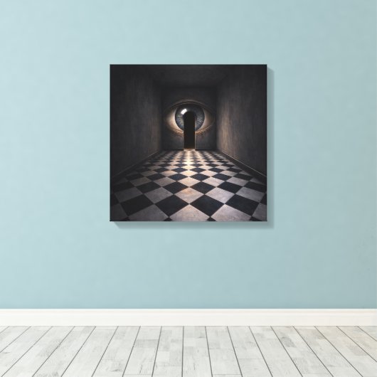 Corridor of the Eye Canvas Afdruk (Insitu (Houten vloer))