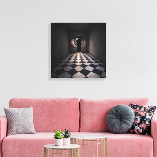 Corridor of the Eye Canvas Afdruk (Insitu (Woonkamer))