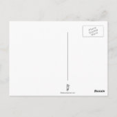 Corridor van bamboe briefkaart (Achterkant)