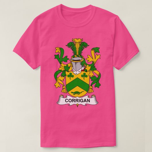 Corrigan Coat of Arms Family Crest  T-shirt (Design voorkant)