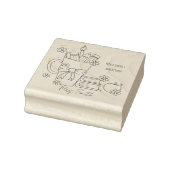 Corrigeer en retourneer docent houten stempel (Stempel)