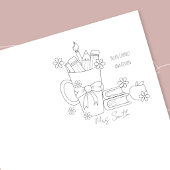 Corrigeer en retourneer docent houten stempel