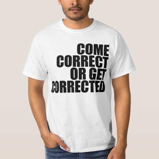 corrigeren of corrigeren t-shirt (Voorkant)
