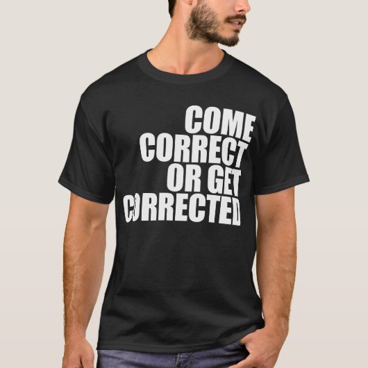 corrigeren of corrigeren t-shirt (Voorkant)