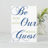 Corrin Calligraphy Save the Date (Staand voorkant)