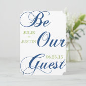 Corrin Calligraphy Save the Date (Staand voorkant)