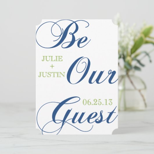 Corrin Calligraphy Save the Date (Staand voorkant)