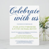 Corrin Calligraphy Wedding Invitation Kaart (Staand voorkant)