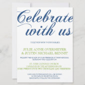 Corrin Calligraphy Wedding Invitation Kaart (Voorkant)