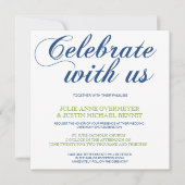 Corrin Calligraphy Wedding Invitation Kaart (Voorkant)