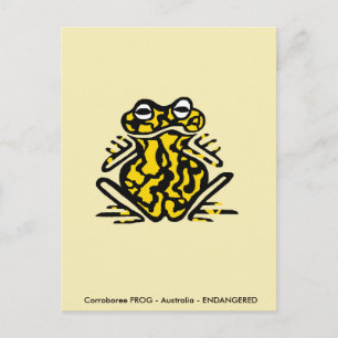 Corroboree FROG - Aussie wilde dieren - Amphibian  Briefkaart