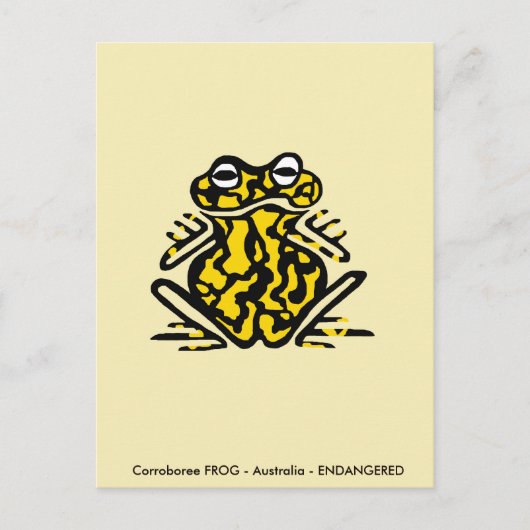 Corroboree FROG - Aussie wilde dieren - Amphibian  Briefkaart (Voorkant)