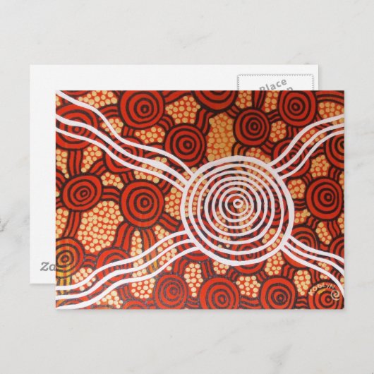 Corroboree II Aboriginal Art Briefkaart (Voorkant / Achterkant)