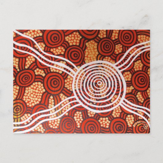 Corroboree II Aboriginal Art Briefkaart (Voorkant)