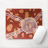 Corroboree II Aboriginal Art Muismat (Met muis)