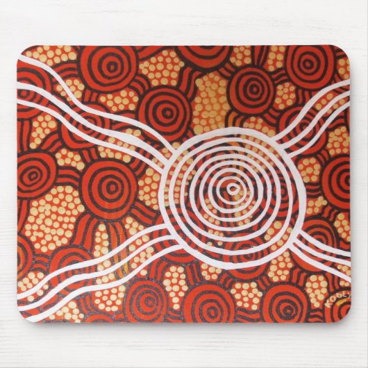 Corroboree II Aboriginal Art Muismat (Voorkant)