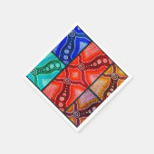 Corroboree paneel servetten (Hoek)