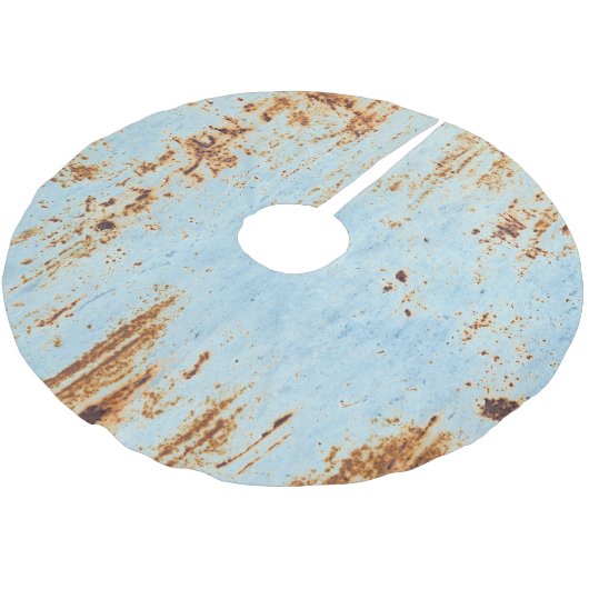 Corroded metaal, grunge textuur achtergrond. kerstboom rok (Gekanteld)