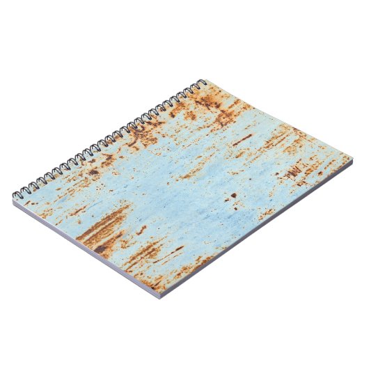 Corroded metaal, grunge textuur achtergrond. notitieboek (Linkerzijde)