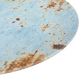 Corroded metaal, grunge textuur achtergrond. snijplank (Hoek)