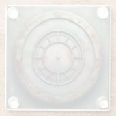 corroded metal object glazen onderzetter (Achterkant)