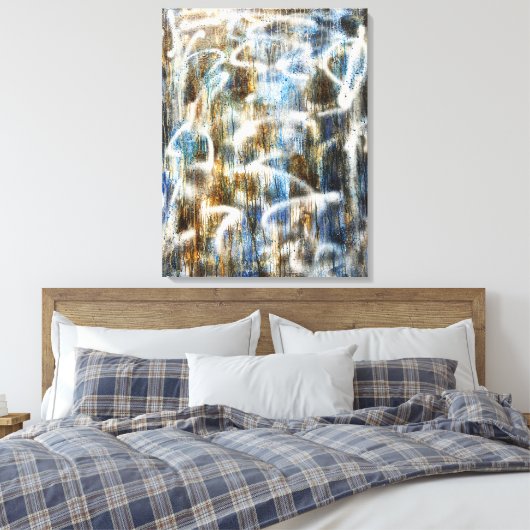 Corrosie #2 canvas afdruk (Insitu (Slaapkamer))