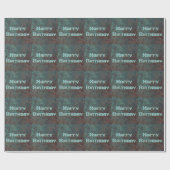 Corrosie " Copper" print betegeld Happy Birthday Cadeaupapier (Vlak)