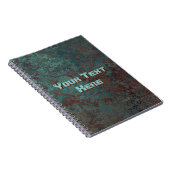 Corrosie "Copper" Text print notebook Notitieboek (Rechterzijde)