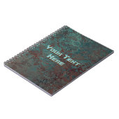 Corrosie "Copper" Text print notebook Notitieboek (Linkerzijde)