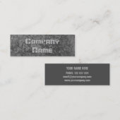 Corrosie grijze afdruk visitekaartje (Voorkant / Achterkant)