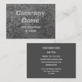 Corrosie grijze printplaat 'description' visitekaartje (Voorkant / Achterkant)