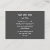 Corrosie grijze printplaat 'description' visitekaartje (Achterkant)