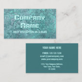 Corrosie groene afdruk "beschrijving" visitekaartje (Voorkant / Achterkant)