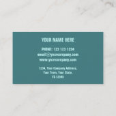 Corrosie groene afdruk "beschrijving" visitekaartje (Achterkant)