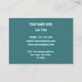 Corrosie groene printplaat "description"-chubby visitekaartje (Achterkant)