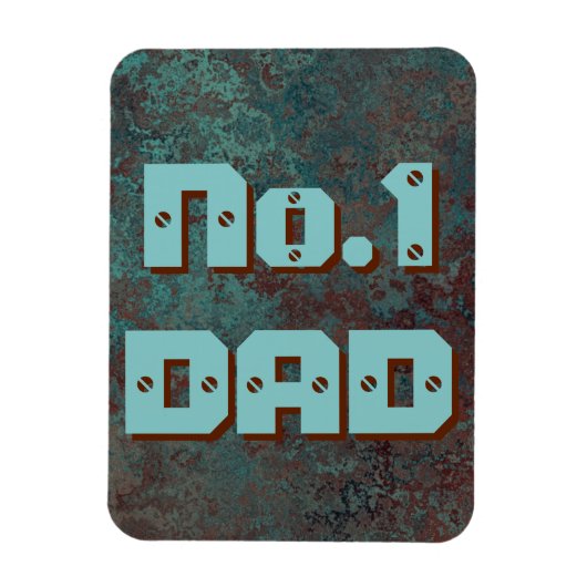 Corrosie "Koper" druk nr.1 Flexibel DAD Magneet (Verticaal)