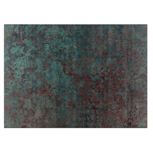 Corrosie "Koper" glassnijplank Snijplank (Voorkant)