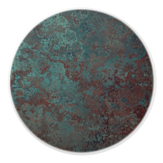 Corrosie "Koper" print keramische knop (Voorkant)