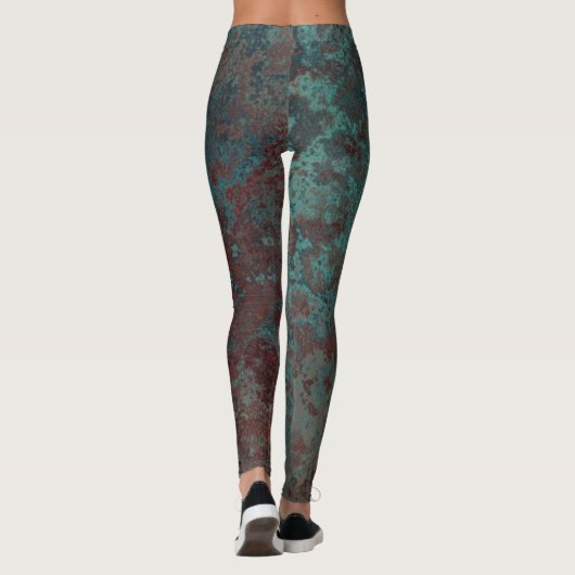 Corrosie "Koper" print leggings (Achterkant)