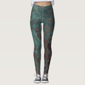 Corrosie "Koper" print leggings (Voorkant)