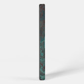 Corrosie "Koper" print Monogram iPhone case Hoesje (Rechterkant)