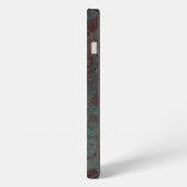 Corrosie "Koper" print Monogram iPhone case Hoesje (Linkerkant)