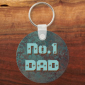 Corrosie "Koper" print nr.1 DAD-sleutelhanger Sleutelhanger (Voorkant)