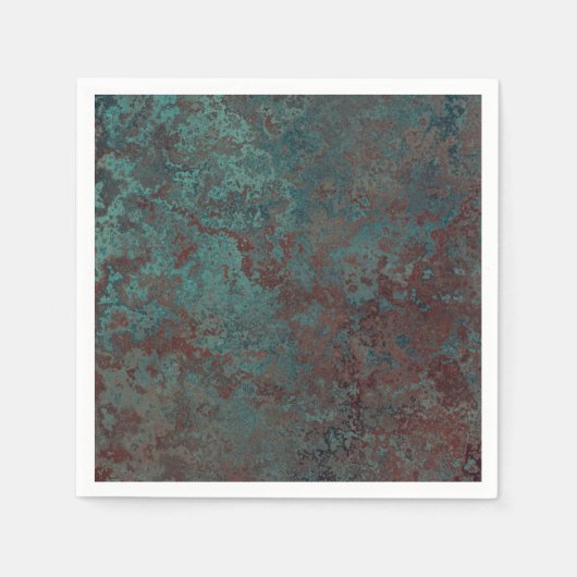 Corrosie "Koper" print papieren servetten (Voorkant)