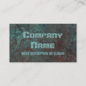 Corrosie-"koperafdruk"beschrijving" Visitekaartje (Voorkant)