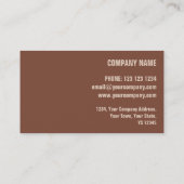 Corrosie rode tekst visitekaartje zijkant (Achterkant)