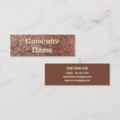 Corrosieafdruk bruin visitekaartje (Voorkant / Achterkant)