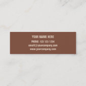 Corrosieafdruk bruin visitekaartje (Achterkant)