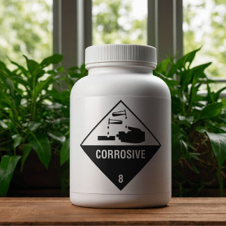 Corrosief 8 Etiket Sticker